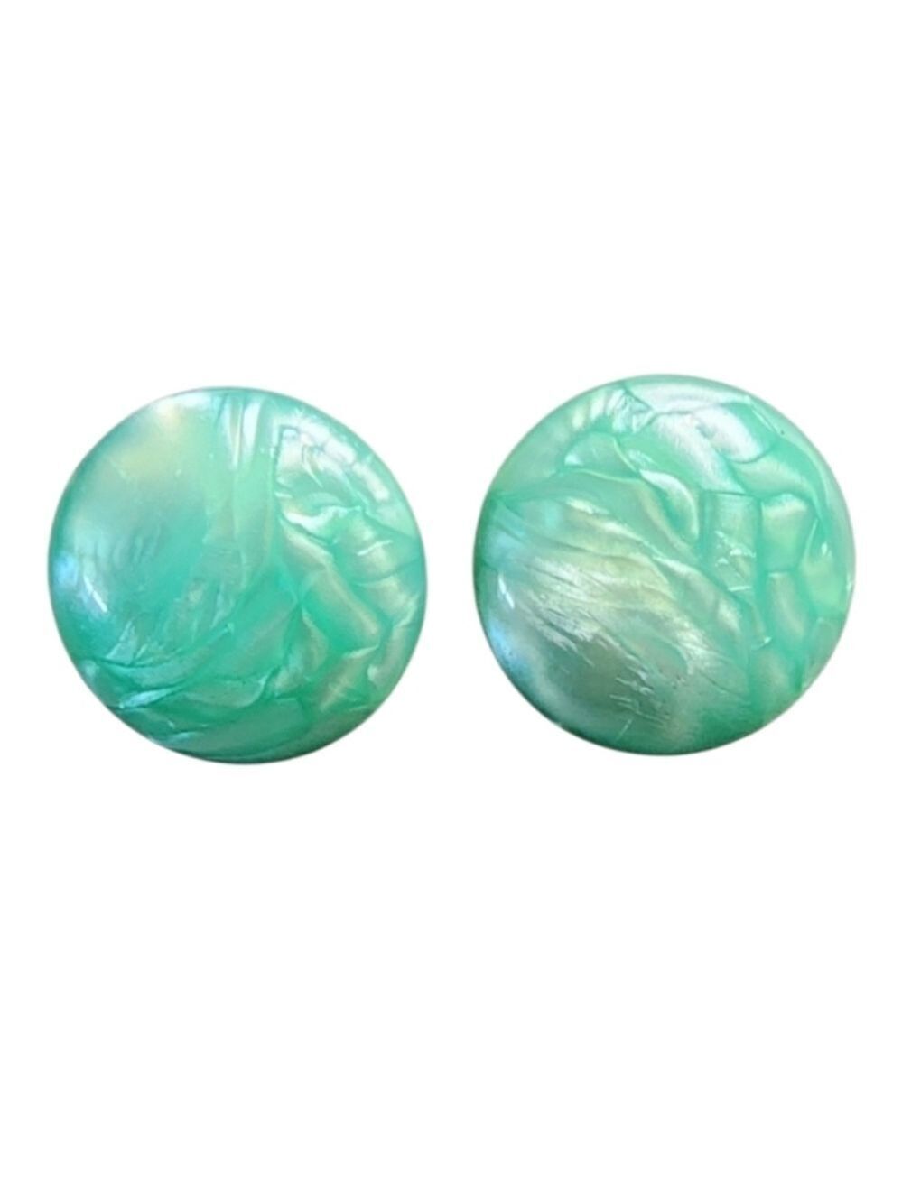 Glossy Green Earrings